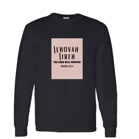 Jehovah Jireh - long sleeve black T-Shirt